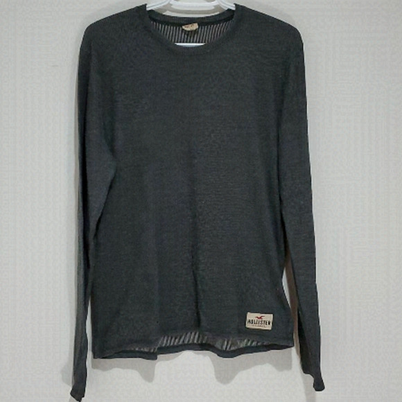 Hollister mediun grey long sleeve shirt - Picture 1 of 7